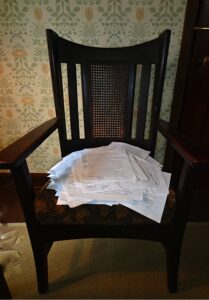 Chair with Papers